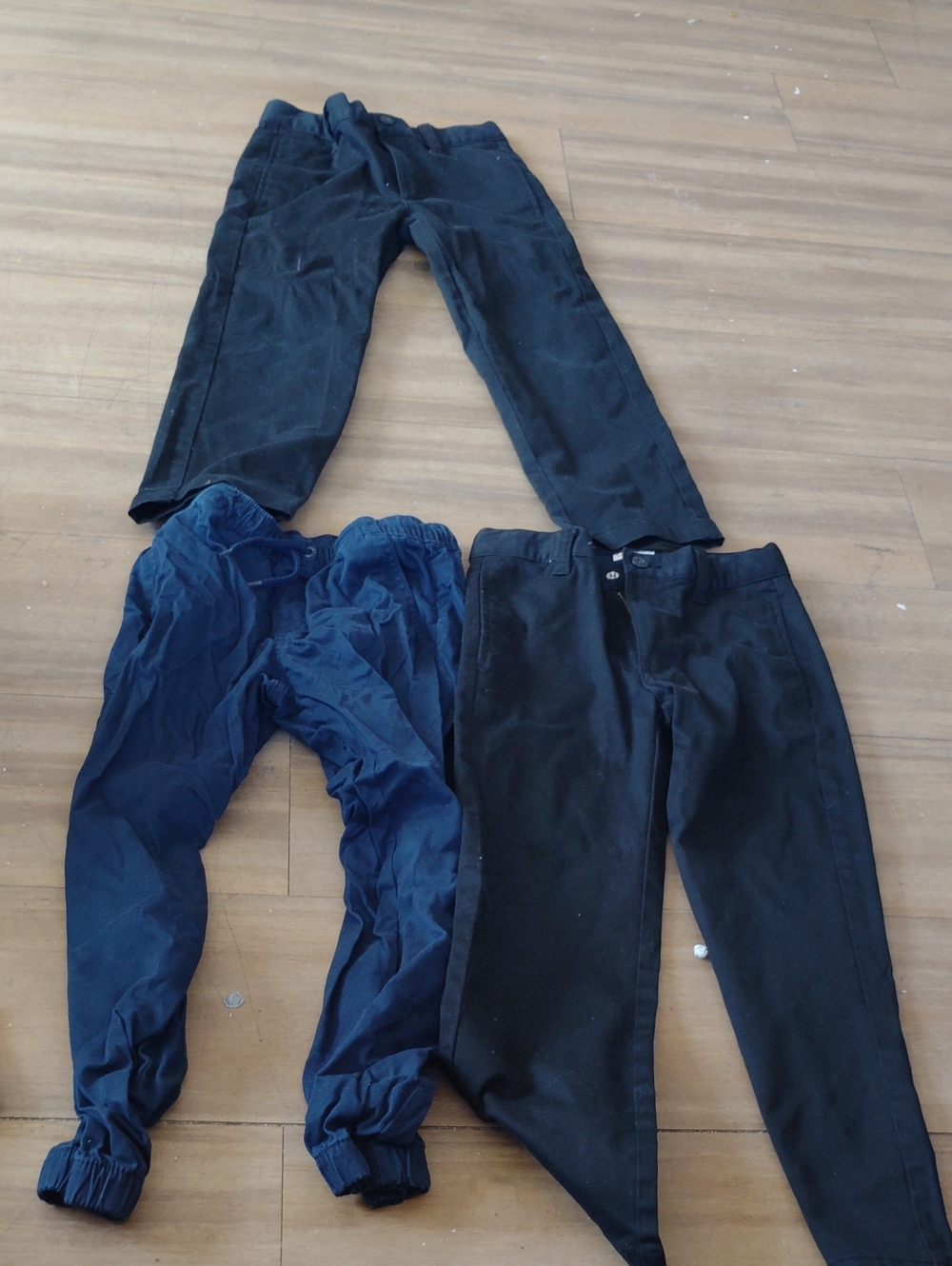 Lot of 3 Boys Cat And Jack Kids Toddler Casual Pants - Black and Navy Size 6/7